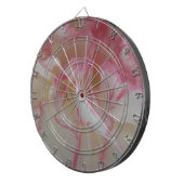 Weißes und rosa Carnation Dart Board Dartscheibe (Vorderseite rechts)