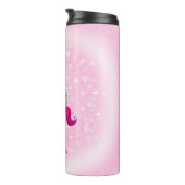 Weißes und rosa Einhorn Thermosbecher (Nach rechts gedreht)