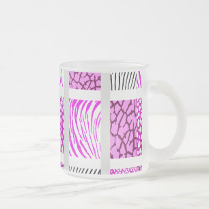 Weißes und rosa gemischtes Tier Mattglastasse