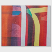 Weißes und rotes Textil Geschenkpapier (Flach)