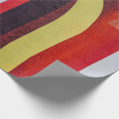 Weißes und rotes Textil Geschenkpapier (Ecke)