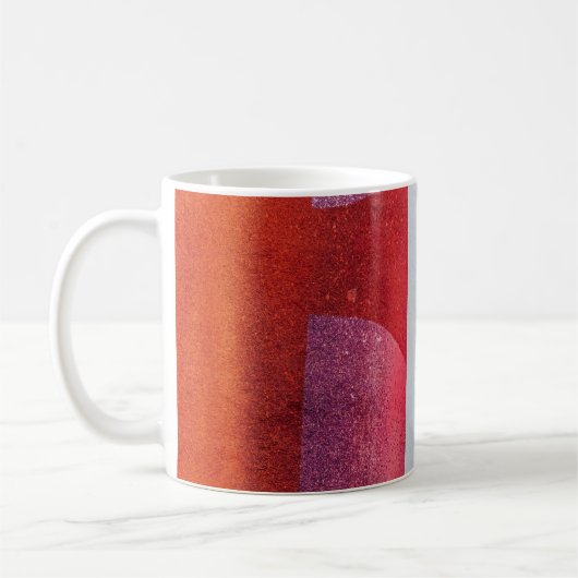 Weißes und rotes Textil Kaffeetasse (Links)