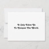 Weißes und rötlich-braunes, lockiges Alpaca-Paar Karte (Rückseite)