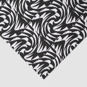 Weißes und schwarzes Gewebe Seidenpapier (Ausschnitt)