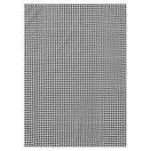 Weißes und schwarzes Houndstooth-Muster Tischdecke (Vorderseite)