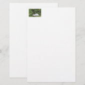Weißes und schwarzes Kaninchen Briefpapier (Vorne/Hinten)