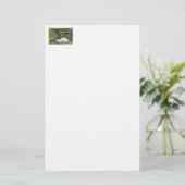 Weißes und schwarzes Kaninchen Briefpapier (Stehend Vorderseite)