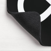 Weißes Unendlichkeitssymbol Mousepad (Ecke)