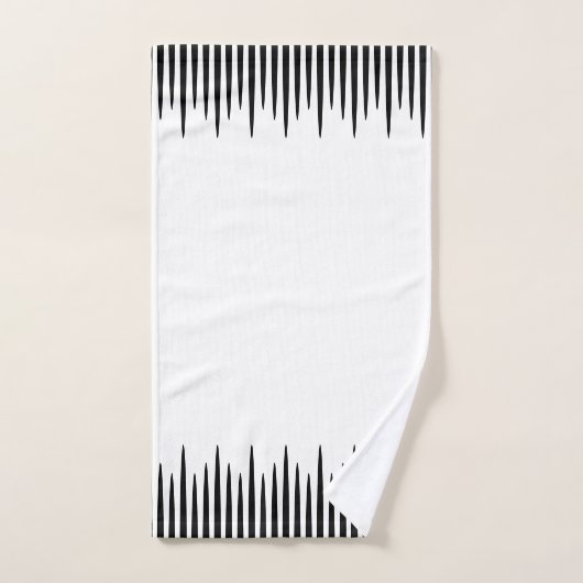 Weißes unverschämtes schwarzes Set (Handtuch)