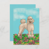 Weißes Urinmittel und Blume Dankeskarte (Vorne/Hinten)