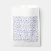 Weißes Verpackungspapier mit einem subtilen, sich  Geschenktütchen (Vorderseite)