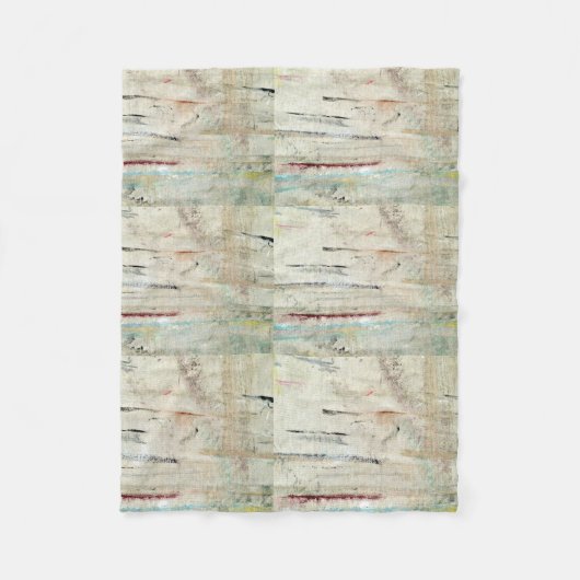 Weißes Vintages Deckblatt Fleecedecke (Vorderseite)