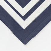 Weißes Vintages Schooner-nautischschiff Fleecedecke (Ecke)