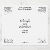 Weißes, Vintages, wasserdichtes Etikett (Einzelnes Label)