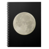 Weißes Vollmond-Foto Notizblock (Vorderseite)
