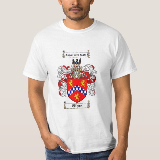 Weißes Wappen T - Shirt (Vorderseite)