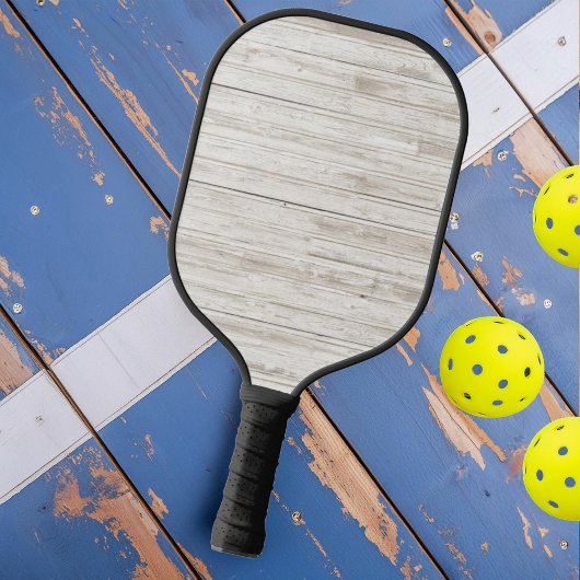 Weißes Waschholz Pickleball Schläger