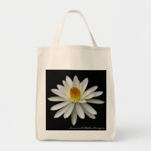 Weißes Wasser-Lilien-Lebensmittelgeschäft-Tasche Tragetasche