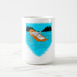 Weißes Wasser Rafting Oar Rafter Kaffeetasse