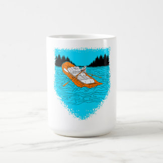 Weißes Wasser Rafting Oar Rafter Kaffeetasse