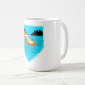 Weißes Wasser Rafting Oar Rafter Kaffeetasse (VorderseiteRechts)