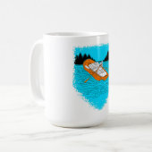 Weißes Wasser Rafting Oar Rafter Kaffeetasse (Vorderseite Links)