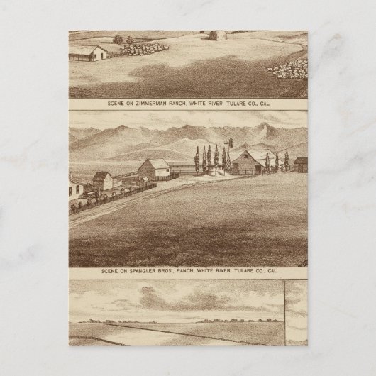 Weißes Wasser, Saucelito Ranches Postkarte (Vorderseite)