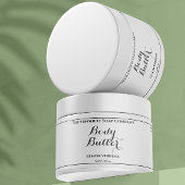 Weißes, wasserdichtes Butteretikett Wasserflaschenetikett