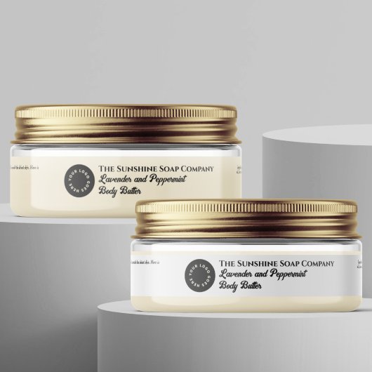 Weißes, wasserdichtes Etikett für Kosmetika 0,75 x