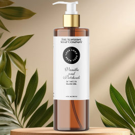 Weißes, wasserdichtes Etikett für Kosmetikflaschen