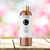 Weißes, wasserdichtes Etikett für Kosmetikflaschen