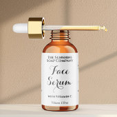 Weißes Wasserdichtes Kosmetiktropfen Flaschenetikm Etiketten