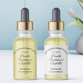 Weißes, wasserdichtes Tropfenflaschen Etikett 1,5"