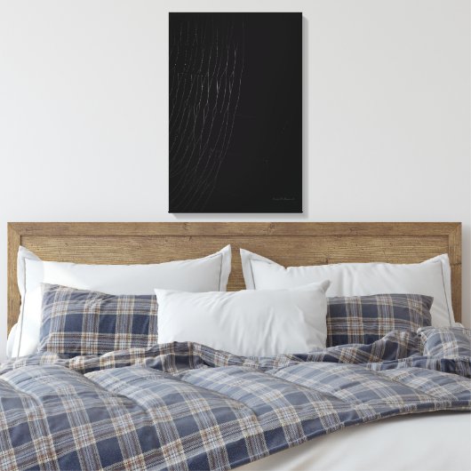 Weißes Web mit schwarzer Leinwand (Insitu (Schlafzimmer))