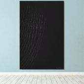Weißes Web mit schwarzer Leinwand (Insitu (Holzboden))