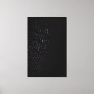 Weißes Web mit schwarzer Leinwand
