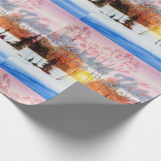 Weißes Weihnachten Geschenkpapier (Ecke)