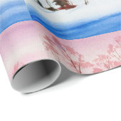 Weißes Weihnachten Geschenkpapier (Rolleneckpunkt)