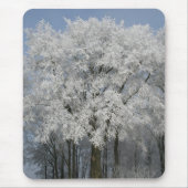 Weißes Weihnachten Mousepad (Vorne)