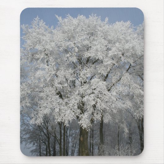 Weißes Weihnachten Mousepad (Vorne)