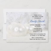 Weißes Weihnachts-Brautparty Einladung (Vorderseite)