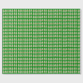Weißes Weihnachtsbaum-Wrapping Paper Geschenkpapier (Flach)