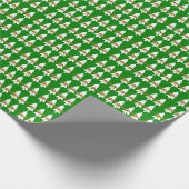 Weißes Weihnachtsbaum-Wrapping Paper Geschenkpapier (Ecke)