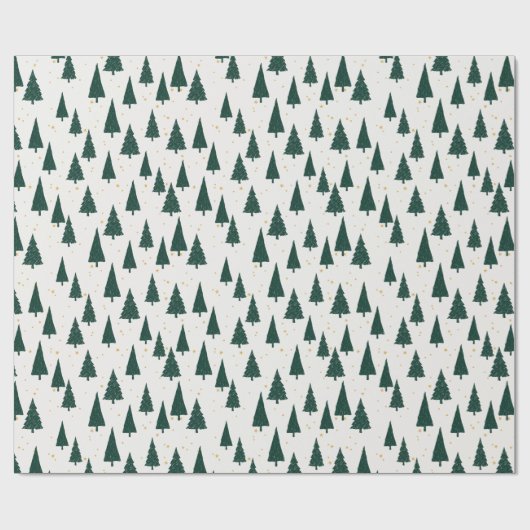 Weißes Weihnachtsbaumwrapping-Papier Geschenkpapier (Flach)
