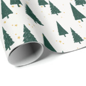 Weißes Weihnachtsbaumwrapping-Papier Geschenkpapier (Rolleneckpunkt)