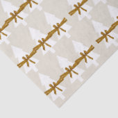 Weißes Weihnachtsbaumzettel, Weihnachtsbäume Seidenpapier (Detail)