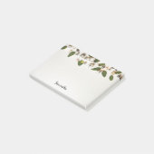 Weißes Weihnachtsbell-Post-Itanmerkungen Post-it Klebezettel (angewinkelt)