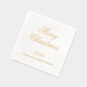 Weißes Weihnachtsfest - Party Servietten Mit Folie (Links)