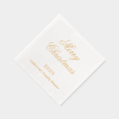 Weißes Weihnachtsfest - Party Servietten Mit Folie (Rechts)