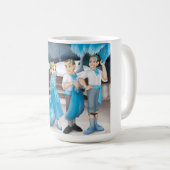Weißes Weihnachtsgroße Kaffee-Tasse Kaffeetasse (VorderseiteRechts)
